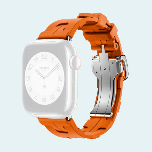 Buy Apple Watch Hermes Strap Kilim Single Tour 41mm - Orange in