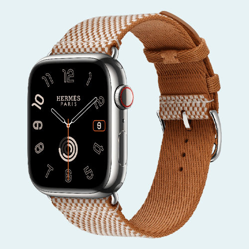 【美品】Apple Watch Hermès Series 9 45mm 45mm Hermes Apple Watch Series 9 24k Gold Plated Orange
