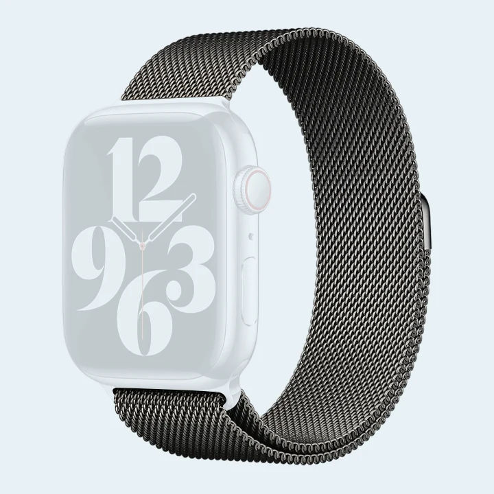 Buy Apple Watch Strap Milanese Loop 45mm Stainless Steel