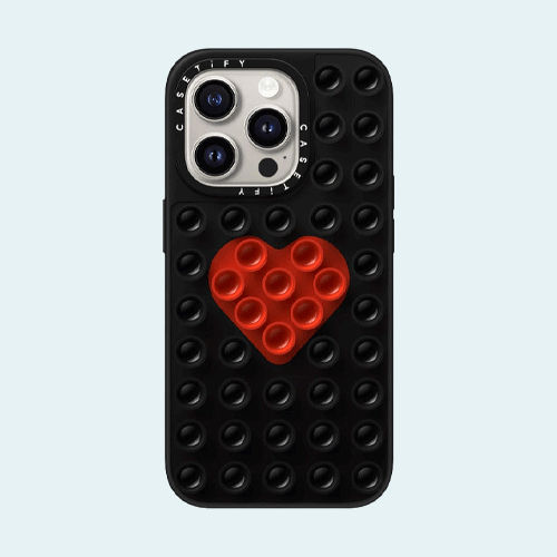 [新品]CASETIFY Iphone15pro The Grippy Case Casetify Grippy Case for iPhone 15 Pro (Heartbreaker) | CAVARATY