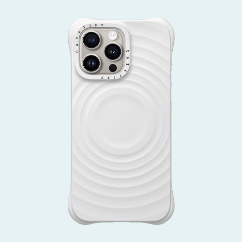 Buy CASETiFY Ripple Case for iPhone 15 Pro Max - White in Qatar ...